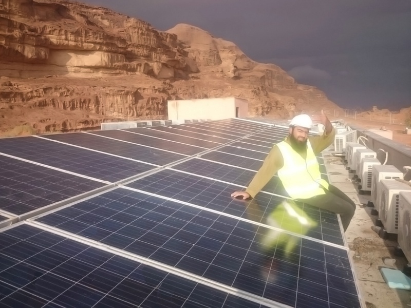 32KW solar project in Jordan 2016