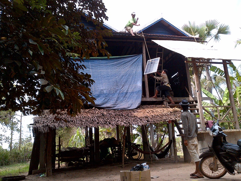 Cambodian household system 5000 sets Off grid July, 2011