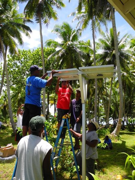 Marshall Islands 3000 sets off-gird household system July, 2012
