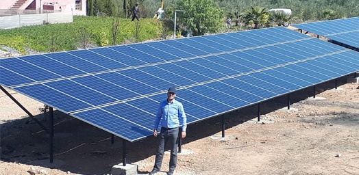 Resun Solar panels are well used for Morocco market for different kinds of projects system works