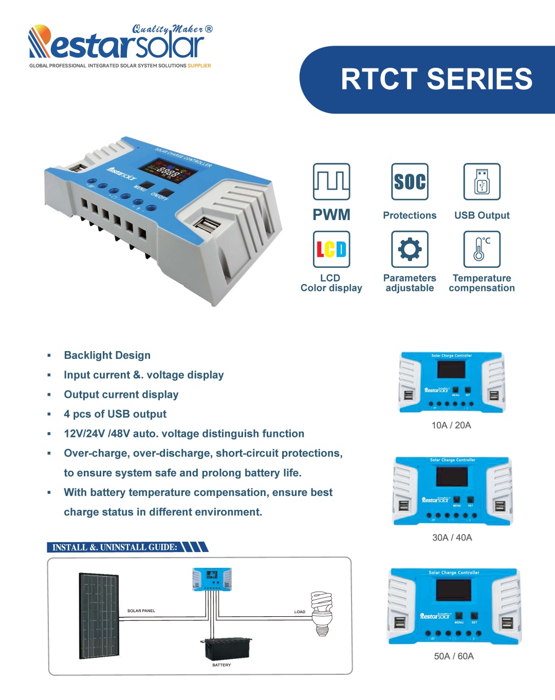 RT-CT Series controller RTCT-10-20-30-40-50-60A