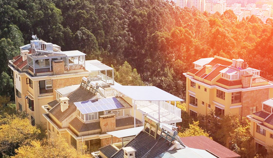 The roof solar system 2.4kwp in Yunnan, China