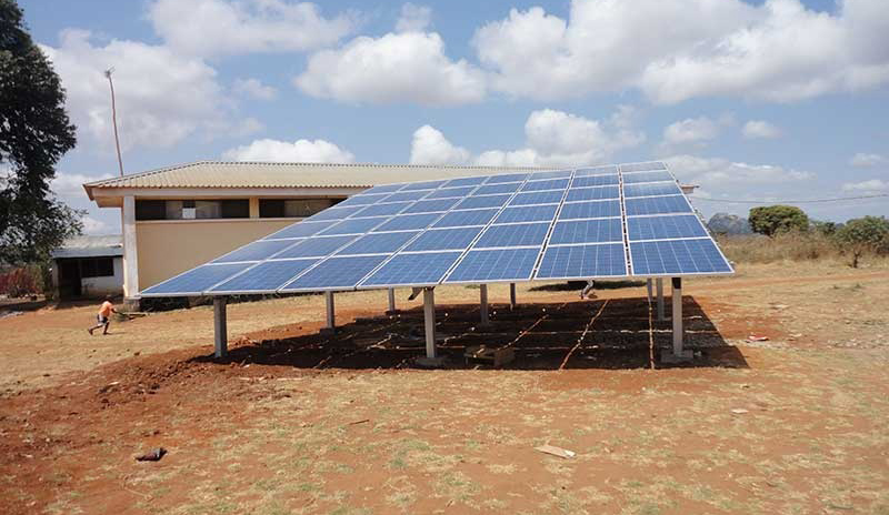 Restar 100KWp off-grid ground solar project in Mozambique, Aug 2012