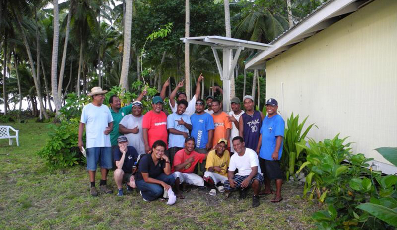 Restar installed 3000 sets off-grid household systems in Marshall Islands, July 2012