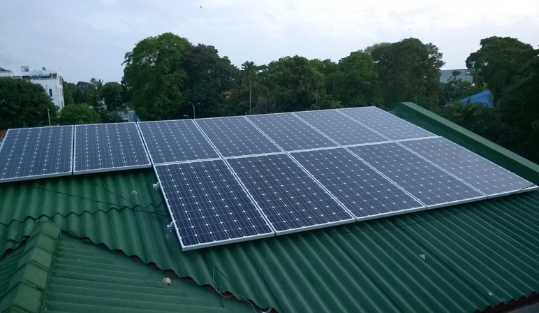 Restar 32KW grid connection solar project in Colombo, Sri Lanka in 2015