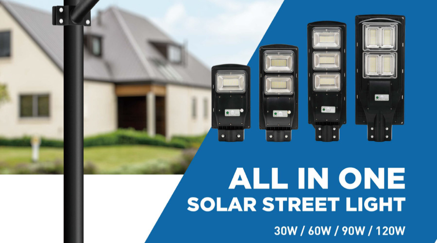 ALL IN ONE SOLAR STREET LIGHT 30W / 60W /90W /120W