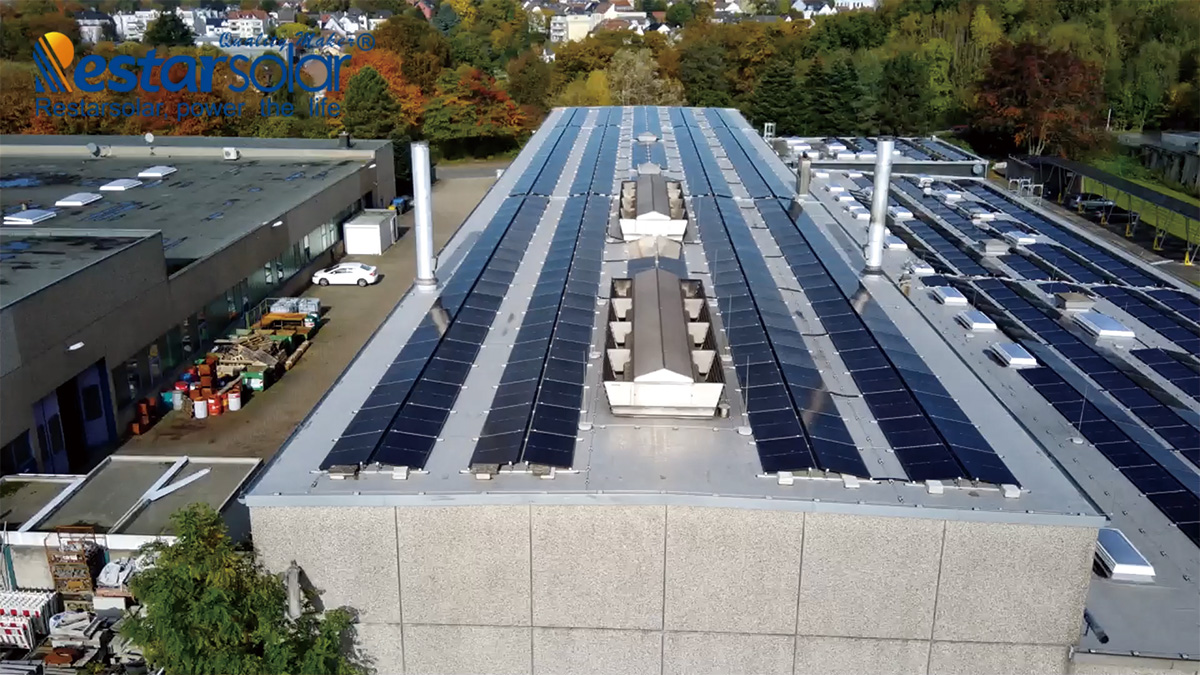 Germany Hamburg 360kw grid-connected project +40kw carport project