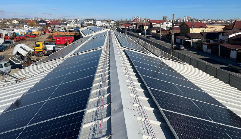 100KW on-grid commercial roof system in Romania